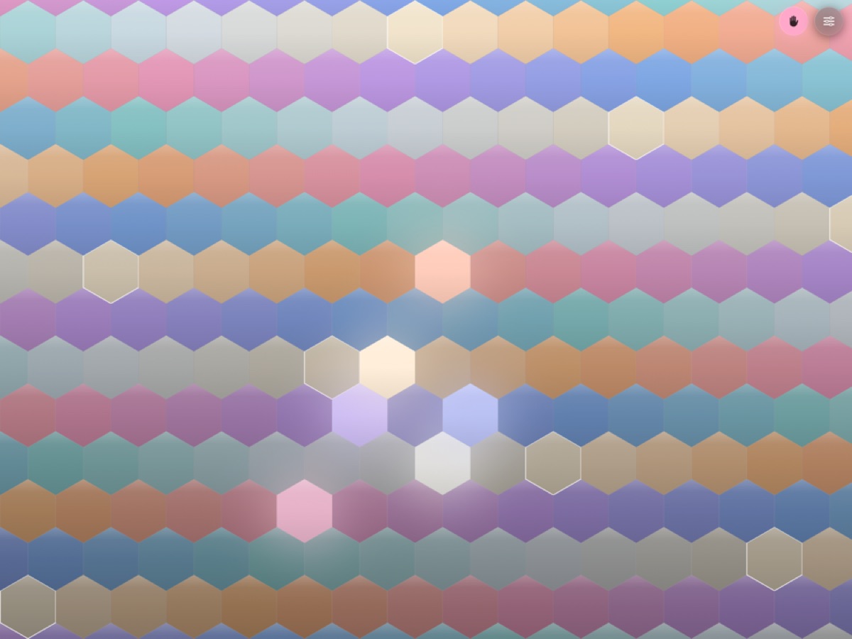 the keyboard in the Pastel palette