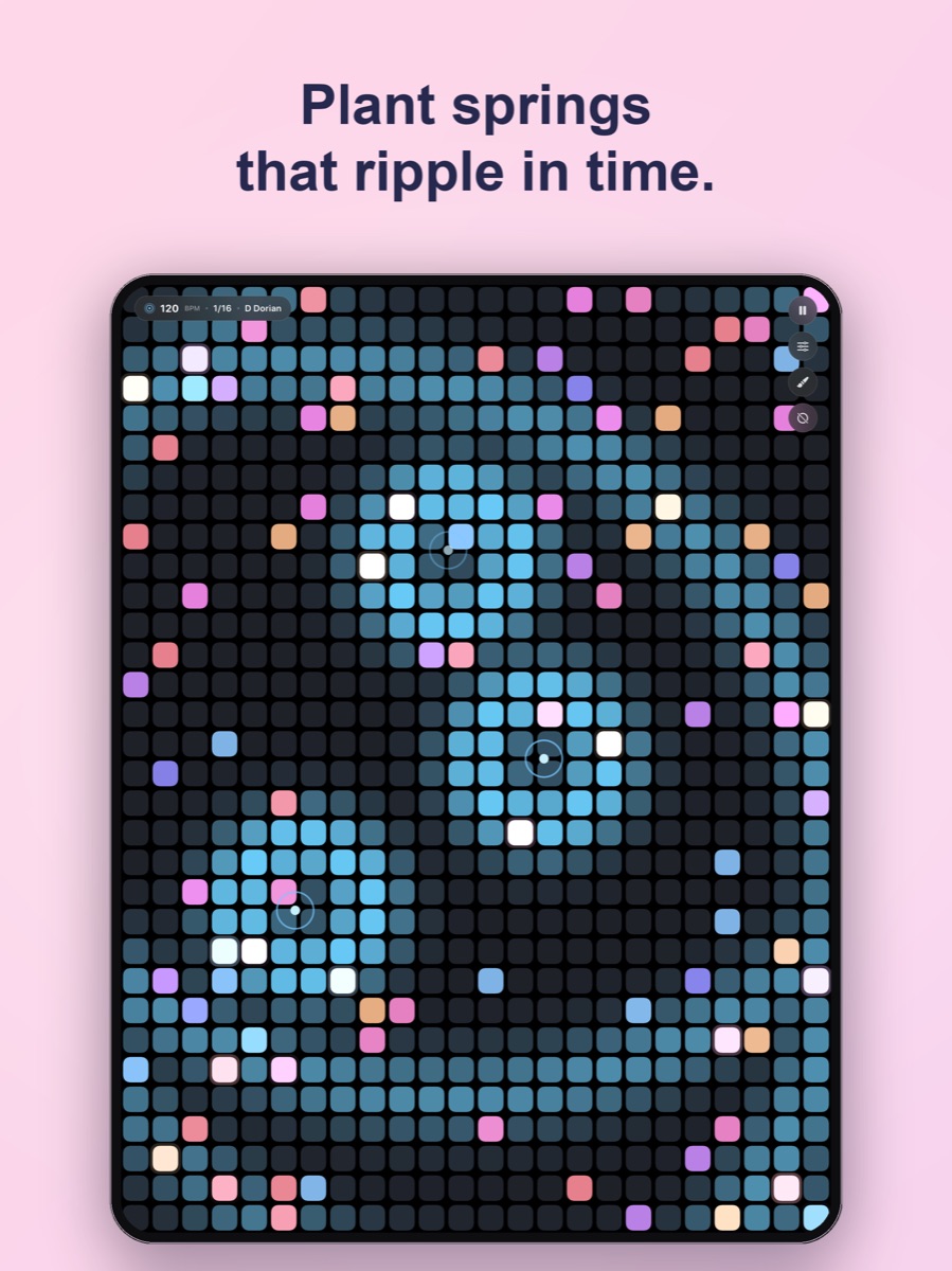 Plant springs that ripple in time